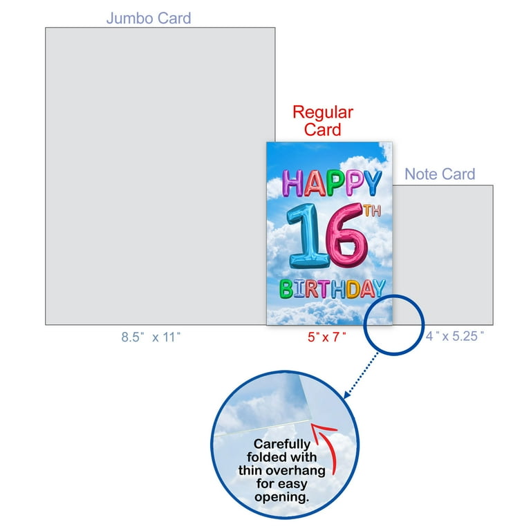 1-funny-16th-birthday-greeting-card-milestone-not-3d-or-layered-c9392mbg-walmart-com