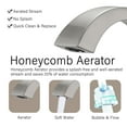 thumbnail image 3 of MAYEERTY 2-Handle 3-Hole 6-16" Widespread Bathroom Sink Faucet with Drain & Ceramic Discs, Brushed Nicke, 3 of 7