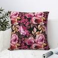 thumbnail image 6 of Rateoe Rose Flowers Pattern Throw Pillow Cover Premium Pillow Stuffer Sham Square for Decorative Cushion Bed Couch Sofa(Pillow insert not included), 6 of 8