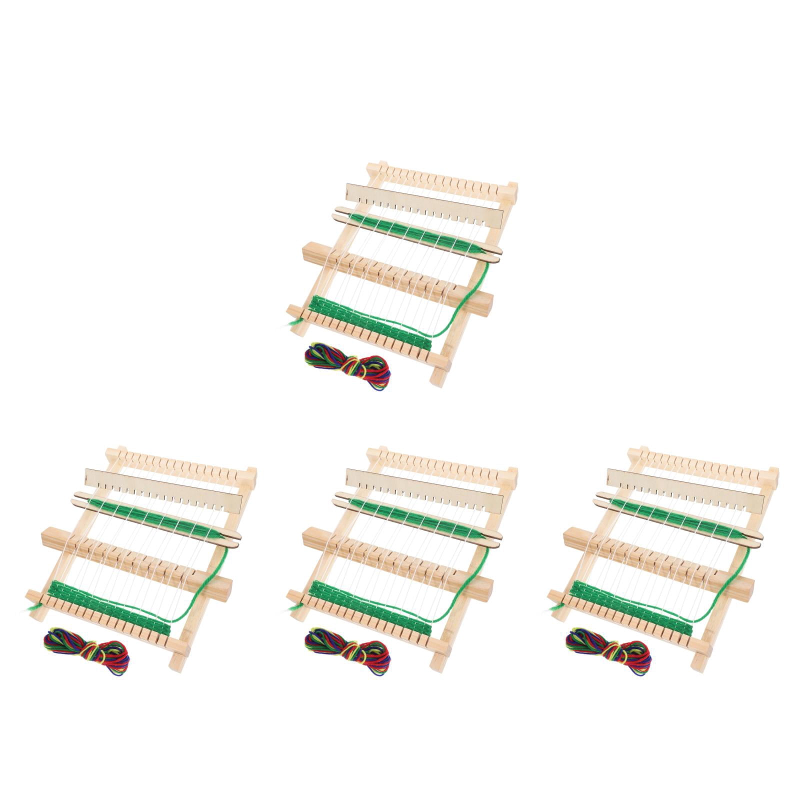 IDEANATEGRATE Weaving Machine Fabric Rectangular Craft Tool For Home Crafting 4Set 8.3x6.5x0.6In