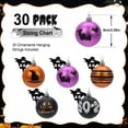 thumbnail image 3 of SHareconn 30ct 2.36 Inch Halloween Tree Ornaments, Colored Shatterproof Plastic Decorations Balls Baubles for Christmas Party Haunted House Decoration (Black & Orange Purple, 6cm), Blackorangepurple, 3 of 12