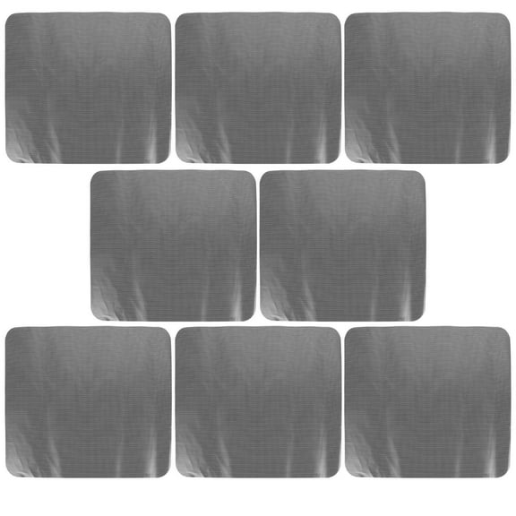 FELTECHELECTR 8Pcs Window Shade for Auto Black PVC Car Sun Protection Shade with Foldable Design
