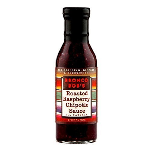 Bronco Bob's Raspberry Chipotle Sauce 5.75 oz each (6 Items Per Order) by