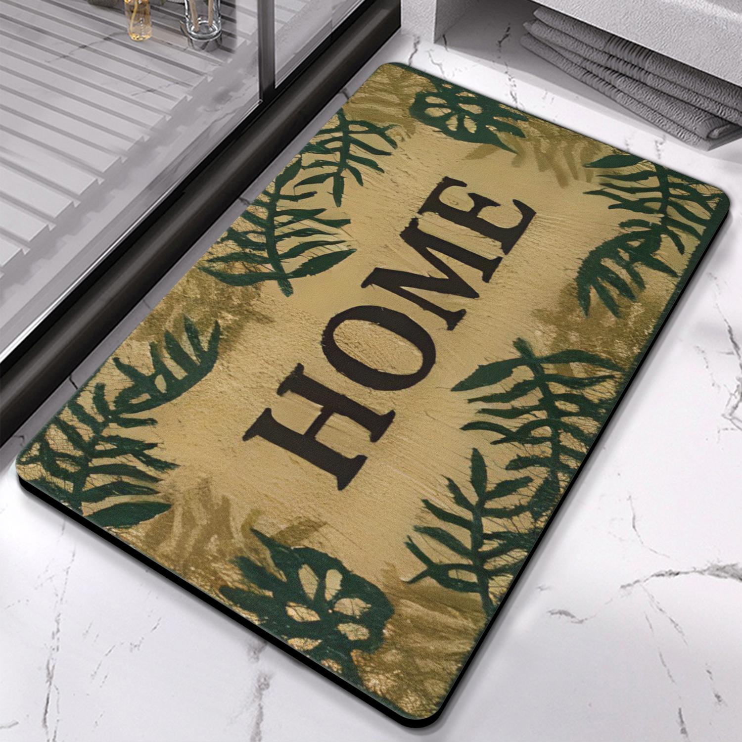 Luxe Comfort Bath Mat, Super Absorbent, Quick-Drying, 20x32 inch – Non-Slip Rubber Bottom – Easy to Clean Bathroom Rug – Chic Addition to Living Room & Kitchen