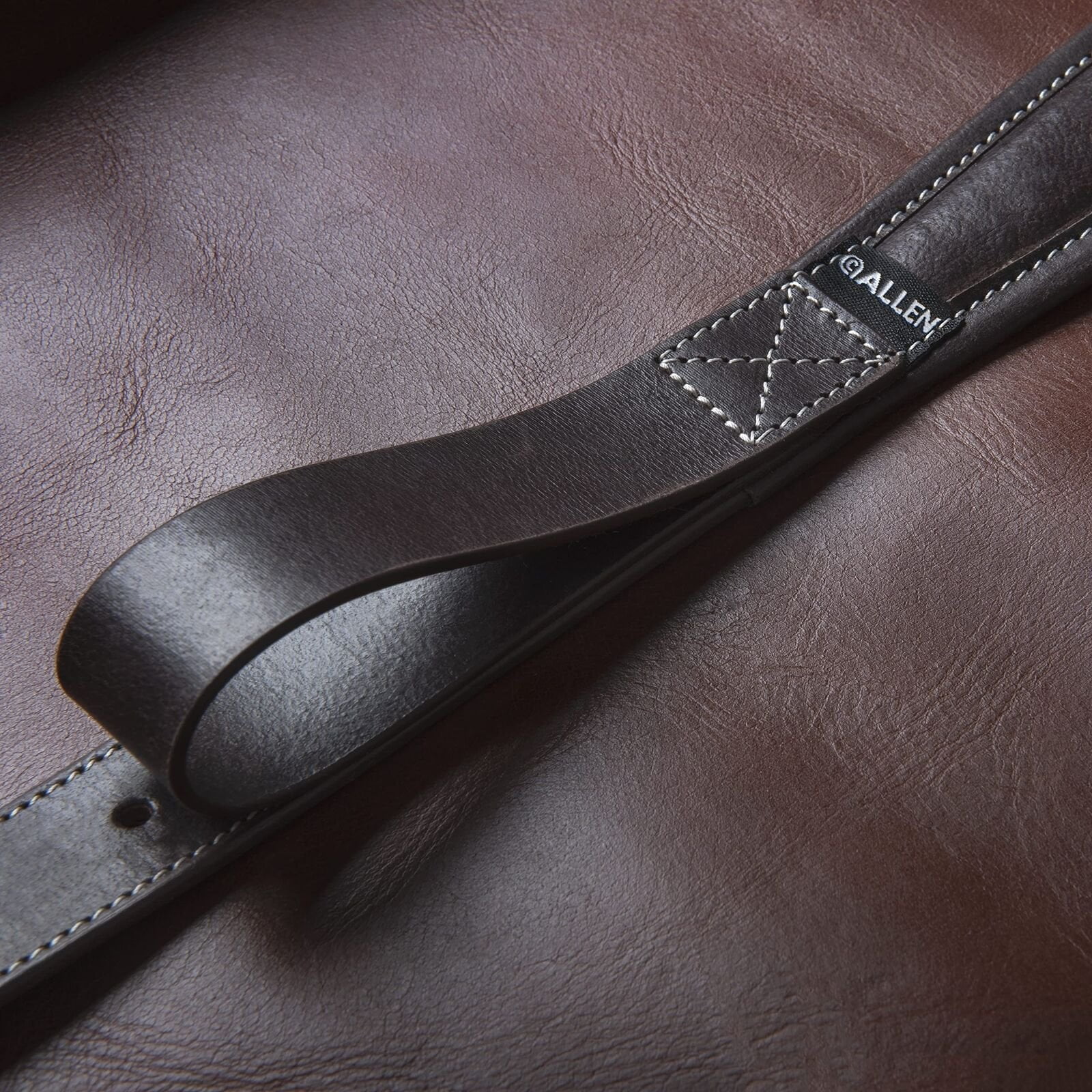 Allen Company Heritage Plain Dark Leather Gun Sling, Adjusts 28 to 35 In, Mahogany