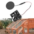 thumbnail image 3 of Ventilador de Panel con Energía Solar Ventiladores de para Exteriores 10W Energía Libre Liviana, con Energía Solar para Refugio Yate Perro Masc, 3 of 9