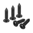 thumbnail image 1 of Unique Bargains 5mm x 20mm Phillips Pan Head Self-tapping Screw, 50pcs - 304 Stainless Steel Round Head Wood Screw (Black), 1 of 6