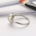 thumbnail image 4 of Pearl Statement Ring for Women Sterling Silver Ginger Lyne Collection Size 7 - 7, 4 of 7