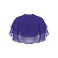 thumbnail image 2 of Miutii Womens Soft Chiffon Shawl Wraps Shrug for Evening Dress Ruffle 2-Layer Wedding Cape Bolero Purple One Size, 2 of 5