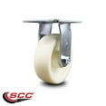thumbnail image 2 of 6 Inch Heavy Duty Top Plate Nylon Rigid Caster with Roller Bearing SCC, 2 of 2