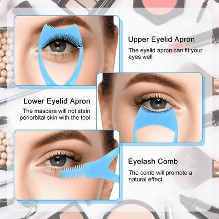 

SHENZHYUSONGKJ 3Pcs Protective Lash Mascara Shield Guard for Precise Makeup Application Cosmetic Eyelash Tool Set for Upper and Lower Lashes