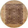 thumbnail image 1 of Ahgly Company Indoor Round Mid-Century Modern Brown Sand Brown Oriental Area Rugs, 8' Round, 1 of 6