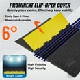 thumbnail image 4 of KFFKFF 5Channel Cable Protector Ramp Load ADA Compliant Wire Cable Cover 22000lbs, 4 of 9