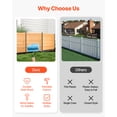 thumbnail image 5 of VEVOR Wood Privacy Fence, 38" W x 42" L, 2 Panel Solid Air Conditioner Fence Screen, Pool Equipment Enclosure with Metal Stakes, Easy DIY Installation, Outdoor Trash Can Hider for Garden， 1 Pack, 5 of 9