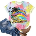 thumbnail image 5 of Perfectbot Womens T-Shirts Summer Casual Loose Print Crew Neck Short Sleeve Tees Size S-5XL, 5 of 8