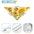 thumbnail image 6 of Dog Bandana 2 Pack,Beige Sunflower Handwriting Pattern Bandanas for Dogs,Cat Bandana,Small/ Large Dog Bandana 2 Size,Dog Bandanas, 6 of 6