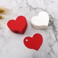 thumbnail image 3 of Tarjetas Papel Kraft Etiquetas en forma de corazón Tarjeta Amor Telones de fondo Tienda de etiquetas Escaparate Accesorios de regalo Suministro Ropa, zapatos y accesorios Miscelánea Blanco Minnieouse AP018125-01, 3 of 6