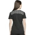thumbnail image 2 of Dickies Dynamix Women Scrubs Top, V-Neck, Plus Size, DK740, 3XL, Black, 2 of 7