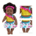thumbnail image 2 of Black Baby Doll for Girls, African American Baby Dolls, Cute Reborn Baby Doll Birthday Toy Gifts for Kids, 14 inch, 2 of 2