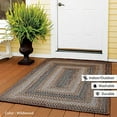 thumbnail image 2 of Homespice Decor 310620 27 x 45 in. Wildwood Ultra Durable Rectangular Braided Rug - Brown, 2 of 5