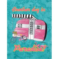28 x 40 in. Another Day in Paradise House Size Canvas Flag