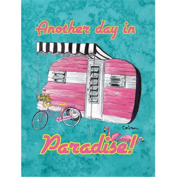 28 x 40 in. Another Day in Paradise House Size Canvas Flag