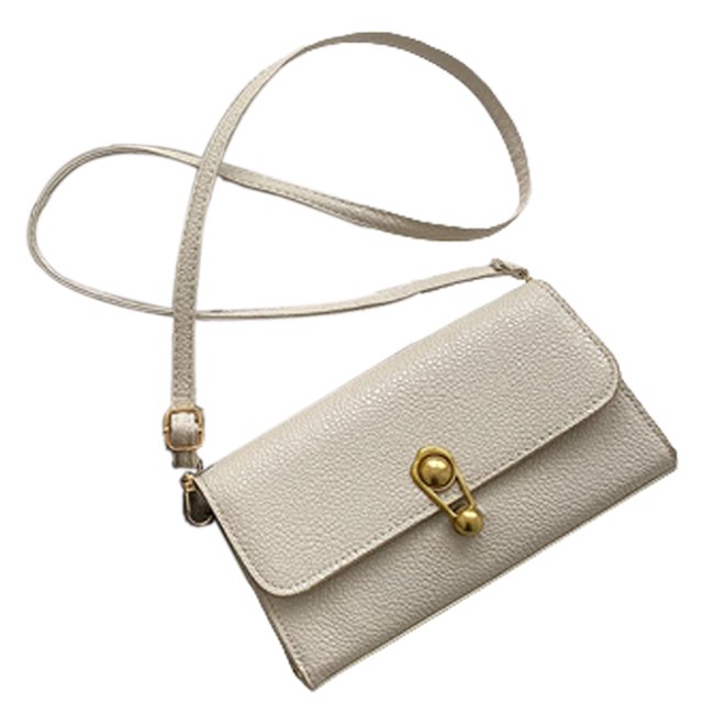 Bolso Bandolera para Mujer, Monedero para Teléfono Celular, Bolsos De Hombro para Mujer, Monedero con Tarjeta de Crédito, Blanco