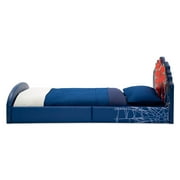 Marvel Spider-Man Upholstered Twin Bed by Delta Children, Red/Blue