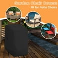 thumbnail image 2 of Garden Chairs Protective Sheet for 6 Stackable Chairs, 210D Oxford Cloth,Water/Cold Resistant, Elastic Hem, Vent Holes, with Storage Bag, Easy to Clean, 2 of 6
