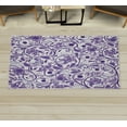 thumbnail image 1 of Vintage Decorative Rug, Oriental Scroll with Swirling Leaves with Eastern Design Inspirations, Quality Carpet for Bedroom Dorm and Living Room, 6 Sizes, Lavender Blue, by Ambesonne, 1 of 1