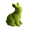 thumbnail image 2 of jifeng Flocked Rabbit Garden Statue Porch Sculpture Outdoor Home Decor Crafts Sitting, 2 of 9