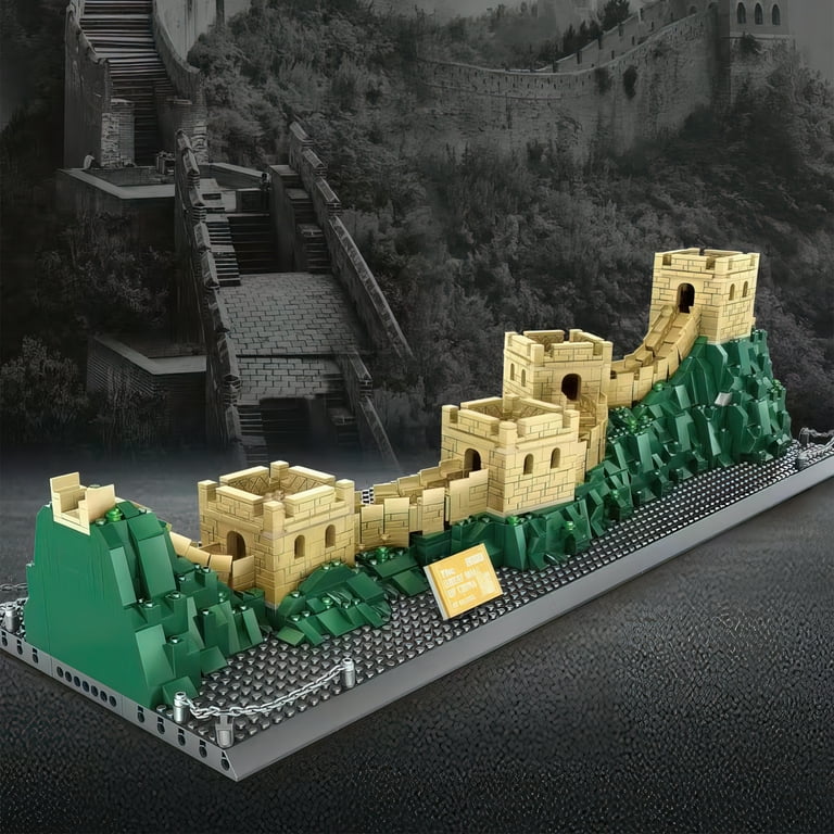 MACTANO Architecture Building Block Set Great Wall of China Building Kit Gift for Adult Multi Color