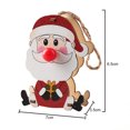 thumbnail image 6 of Mosey Christmas Ornament Cute Santa Claus Snowman Elk Shape Festive Night Light Oranment for Home Decoration, 6 of 8