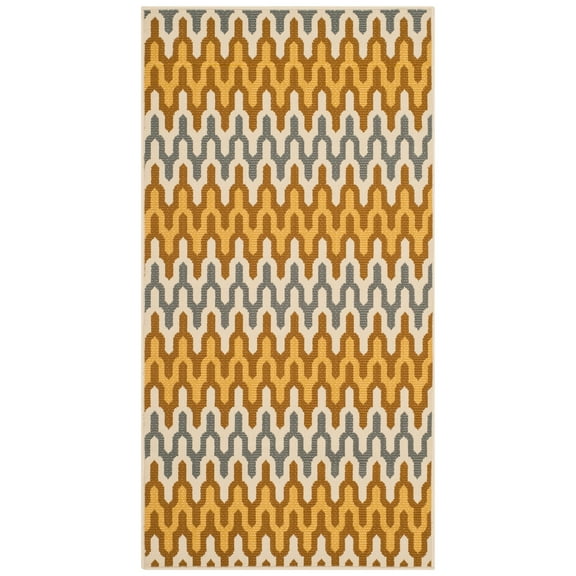 Safavieh  Hampton Shameka Modern Indoor/ Outdoor Patio Backyard Rug Camel/Brown 2'7" x 5' 3' x 5', 2' x 3'
