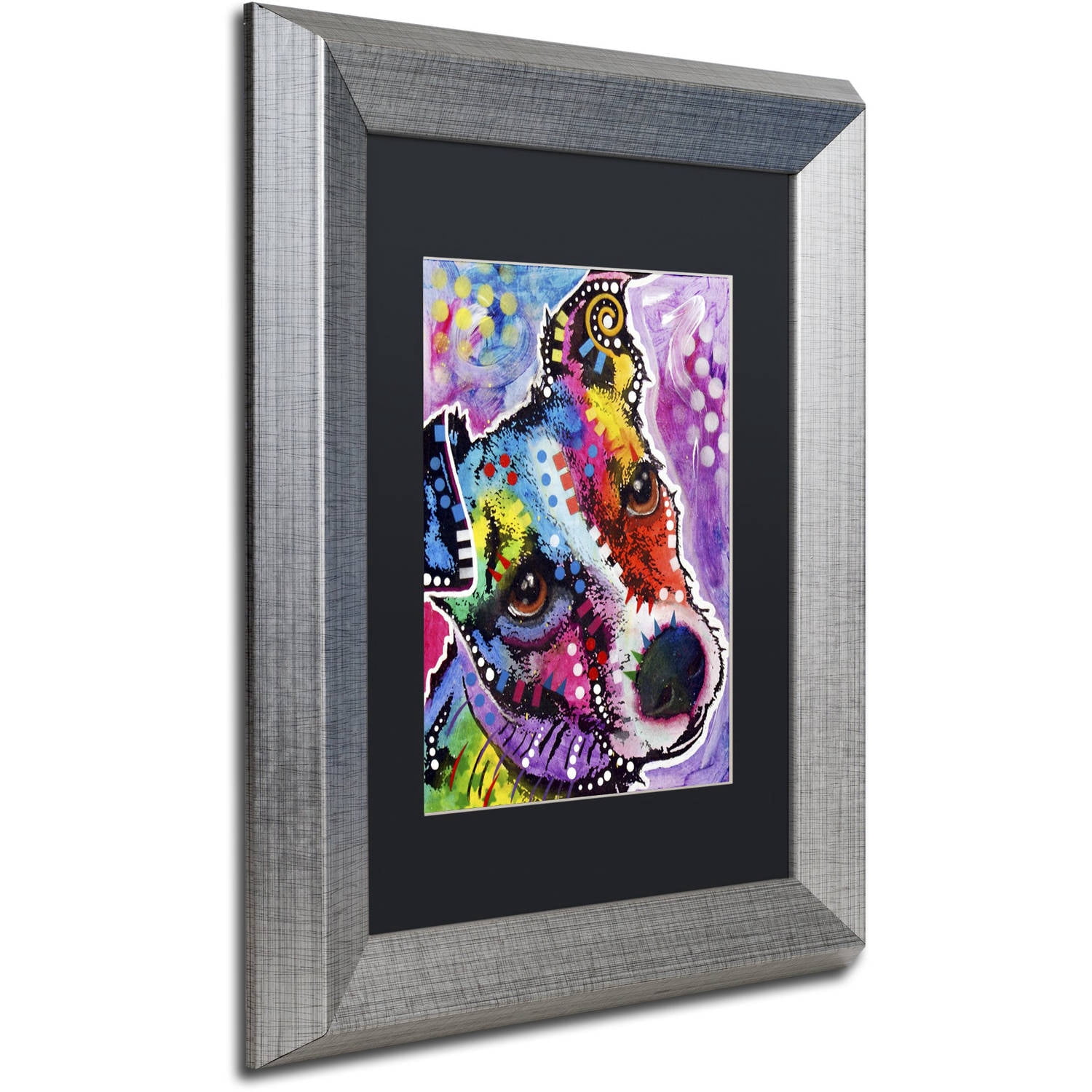 Trademark Fine Art "Dreamy Jack" Canvas Art by Dean Russo, Black Matte, Silver Frame