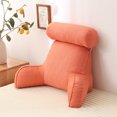 thumbnail image 2 of Almohada de lectura con respaldo grande, almohada para brazos y cuello, relleno de algodón perla, almohada cómoda y de soporte completo, 2 of 6