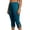 A-Blue, variant on Plus Size Capri Pants for Women with Pockets Drawstring Slacks Slit Hem with Adjustable Drawstring Bottoms