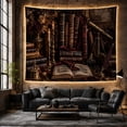 thumbnail image 6 of Vintage Armchair and Books Tapestry Wall Hanging, 6 of 7