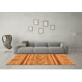 thumbnail image 3 of Ahgly Company Indoor Rectangle Abstract Orange Modern Area Rugs, 2' x 5', 3 of 4