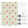 thumbnail image 2 of 2 Pcs Pioneer Flower Floral Print Pattern Kitchen Towels, Funny Microfiber Dish Towel Set, 18" X 26" Tea Towels, 2 of 6
