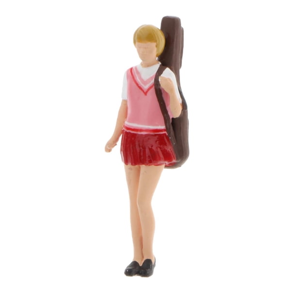 1pc resina pintada a mano 1:64 Escala de personas pequeñas roja perfke figura de escena de diorama pintado