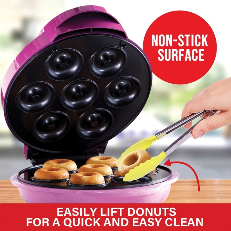 Brentwood Non-Stick Mini Donut Maker, Pink photo 2