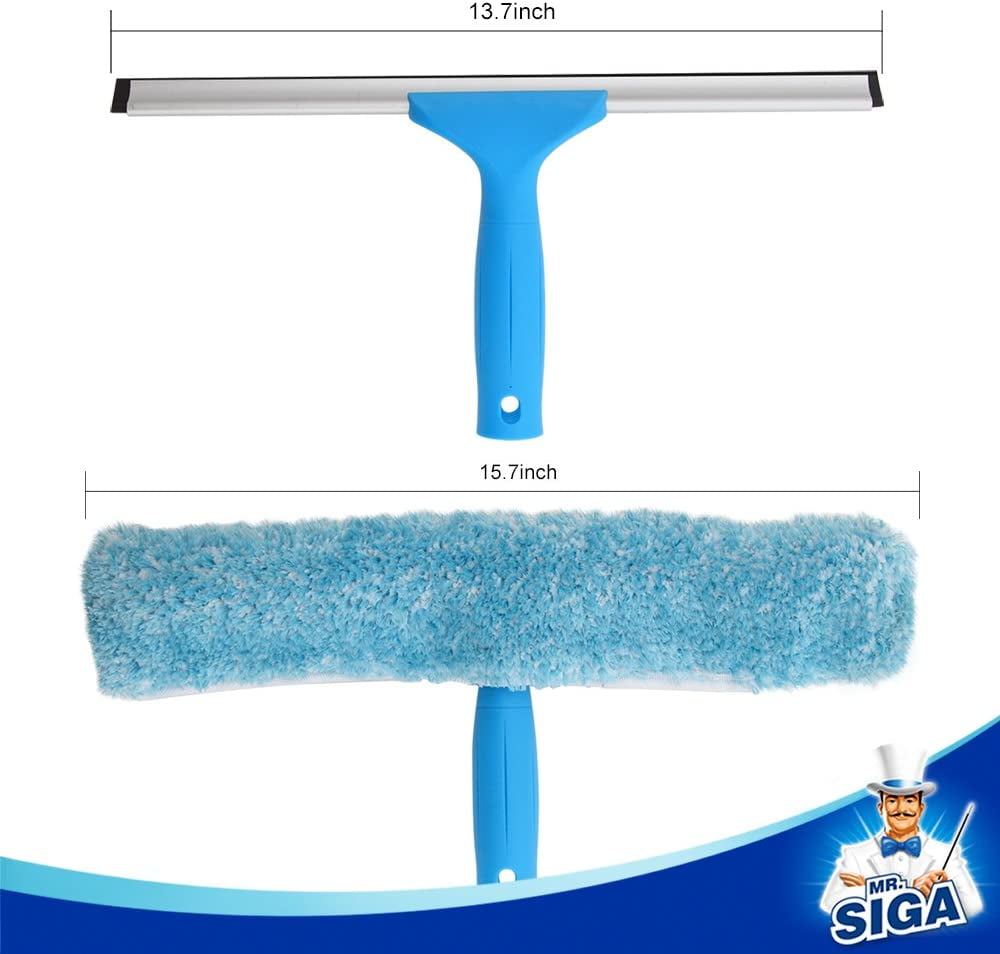 Combo de limpieza de ventanas MR.SIGA – rasqueta limpiacristales y  microfibra 25 cm – Shopavia