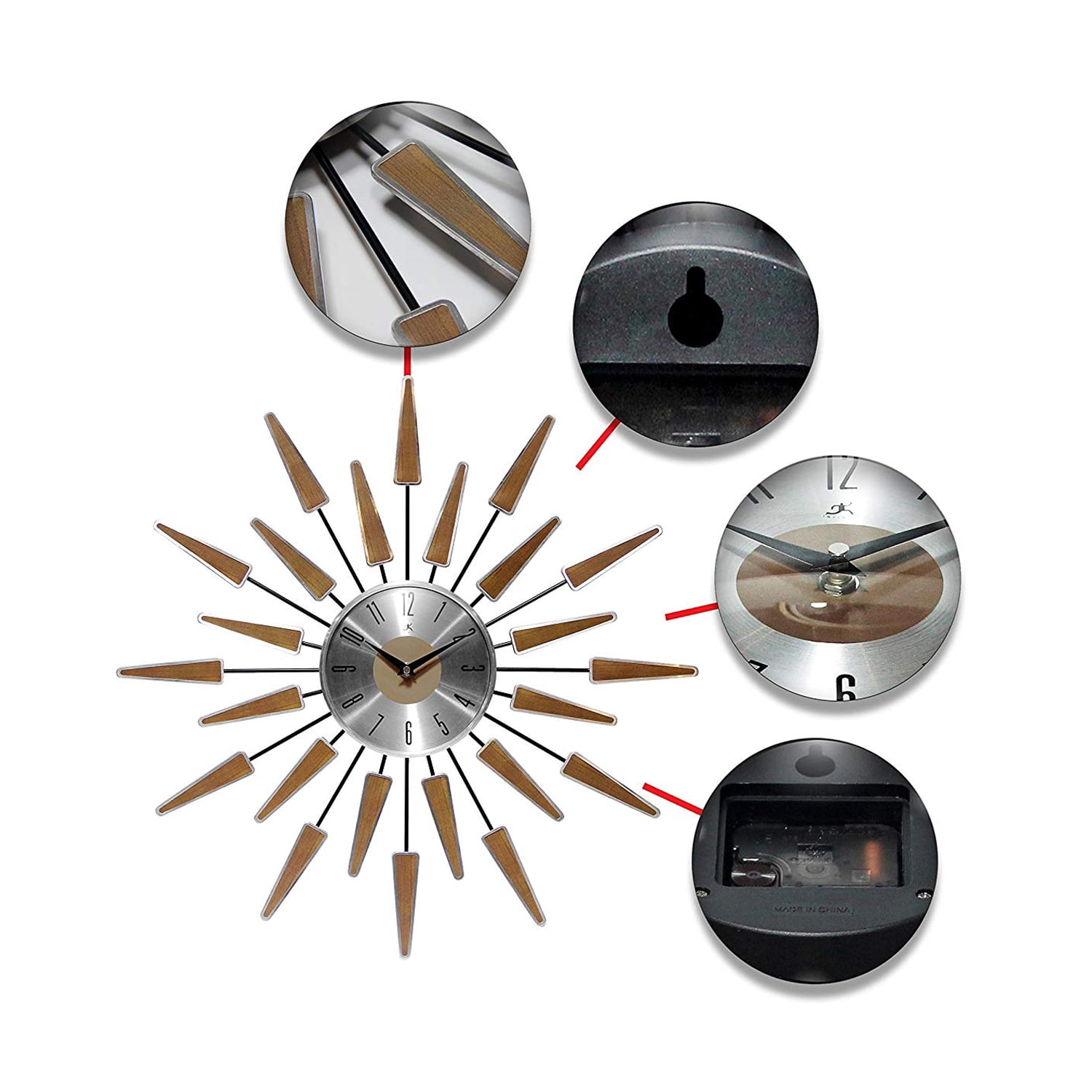 Infinity Instruments Satellite 23W x 23H in. Wall Clock