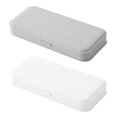 thumbnail image 1 of Paquete de 2 cajas de lápices de plástico con tapa, elegante caja organizadora de almacenamiento de suministros de oficina, 20,5*9,3*3 cm, 1 of 5