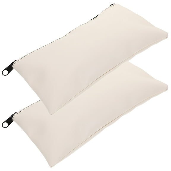 LEORX Zipper Money Bag 2Pcs Rectangular Document Bag For Office Work File Storage