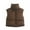 Brown, variant on Aoochasliy Womens Jackets and Coats Clearance Winter Parkas Vest Winter Crop Vest Lightweight Sleeveless Warm Outerwear Vest Padded Gilet Tops Overcoat