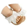 thumbnail image 3 of LIIPEE Girls Boys Sandals Summer Comfortable Solid Color Ruffled Open Toe Non- Soft Sole Shoes Girl Comfort Daily Wear Sandal,White,0-6 Months, 3 of 9