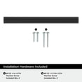 thumbnail image 4 of Amerock Composite 6-5/16 inch (160mm) Center-to-Center Matte Black Cabinet Pull, 25 Pack, 4 of 4