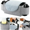 thumbnail image 2 of Baby Stroller Storage Bag, Large Capacity Organizer for Milk Bottles, Diapers, and Baby Essentials, Insulated Pouch with Hanging Hook for Stroller and Travel Use,c, 2 of 2